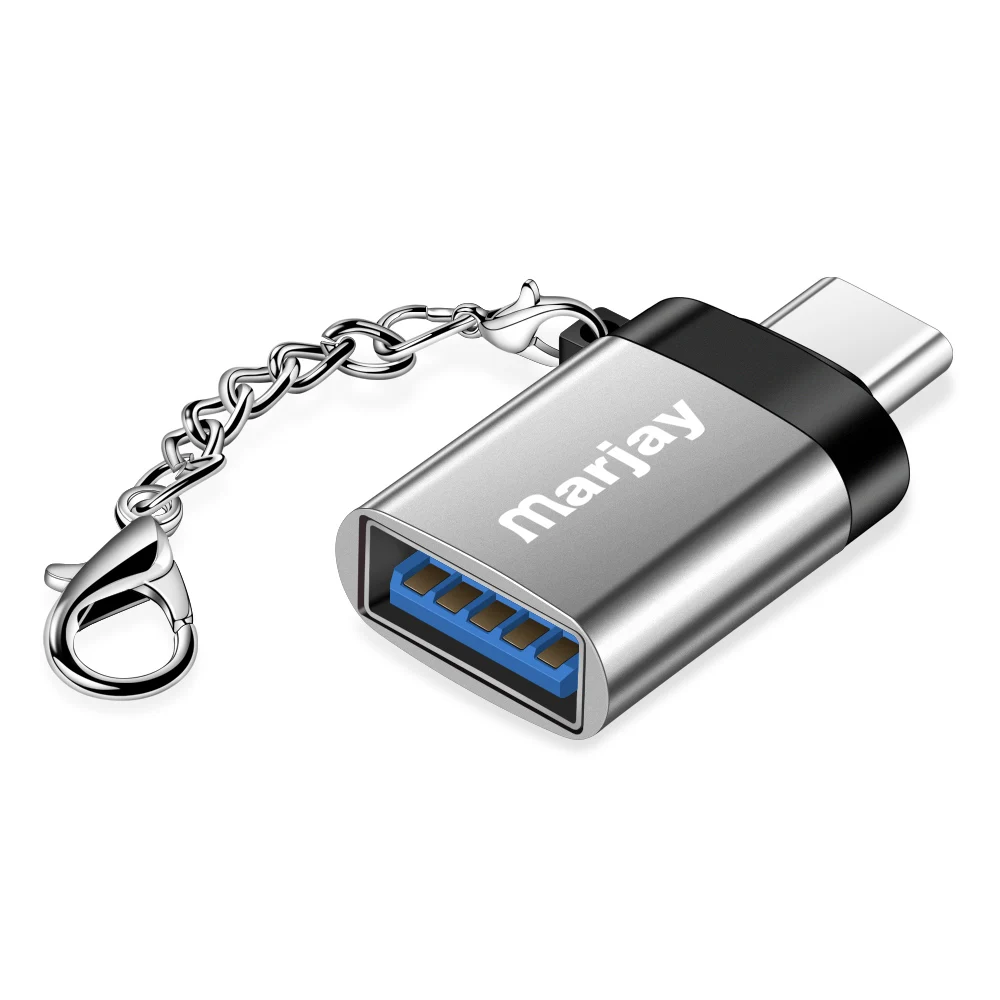 Gray Marjay OTG type C Кабель-адаптер для samsung S10 S9 S8 USB-c адаптер для huawei P20 lite USB 3,0 OTG адаптер для Xiaomi 9 8 - Цвет: Gray