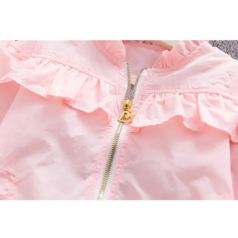 Пальто для маленьких девочек весенне осенняя куртка с вышивкой новая кружевная