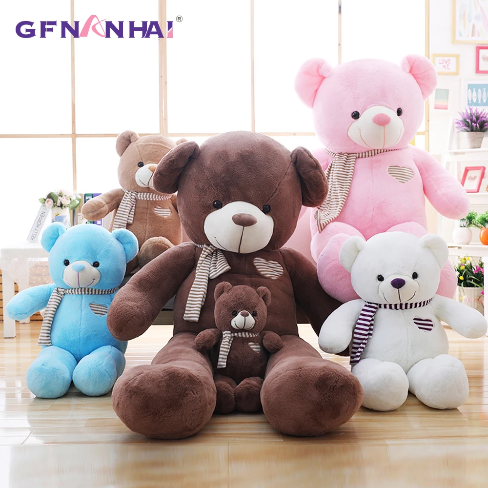 

1pc 60cm Cute Teddy Bear Plush toy Lovely Animal Bears Plush Pillow Dolls kawaii Baby Hug bear Stuffed soft Toys for Children