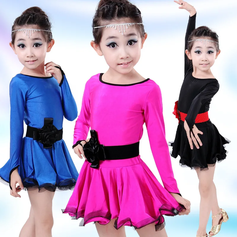 

New Arrival Ballet Dress For Children Girl Ballet Tutu Costume Kids Gymnastics Leotard Clothes Latin Dance Costume WZM16009