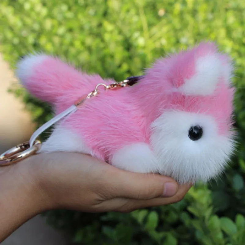 Сумка из норки Висячие супер милые аксессуары для щенков Автомобильный ключ