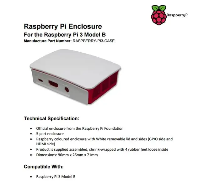 Raspberry Pi case Official ABS enclosure pi 3 box shell from the Foundation | Компьютеры и офис