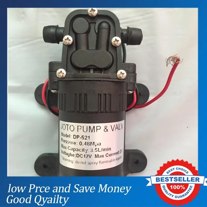 

9.1912V DC Booster Diaphragm Water Pump Mini Self-priming Car Washing Pump