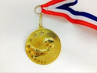 sports medal with ribbon 52mm diameter