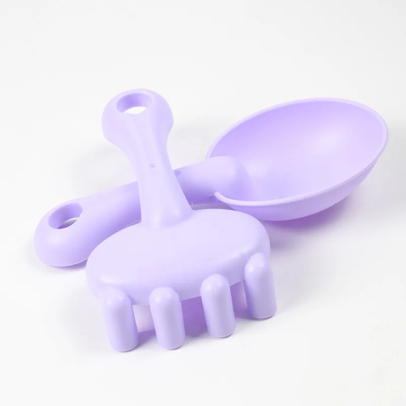 spoon rake Силиконовый пляжный песок Куб игрушки для детей замок ведро Лопата грабли водная игра с песком для детей играть и развлечения - Цвет: spoon rake