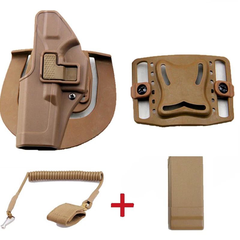 Combination 5 Левая/правая рука БЫСТРАЯ капля Glock пистолет кобура с пистолетом аксессуары для Glock 17 19 22 23 31 32 пистолет тактический охотничий снаряжение - Цвет: Combination 5