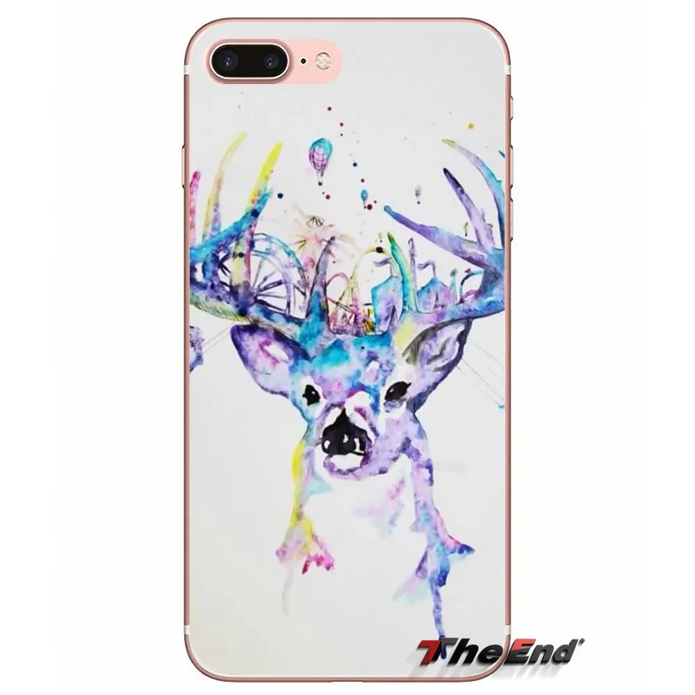 Аксессуары чехлы для телефонов iPhone X 4 4S 5 5S 5C SE 6 6S 7 8 Plus Samsung Galaxy J1 J3 J5 J7 A3 A5 2016 2017 Deer