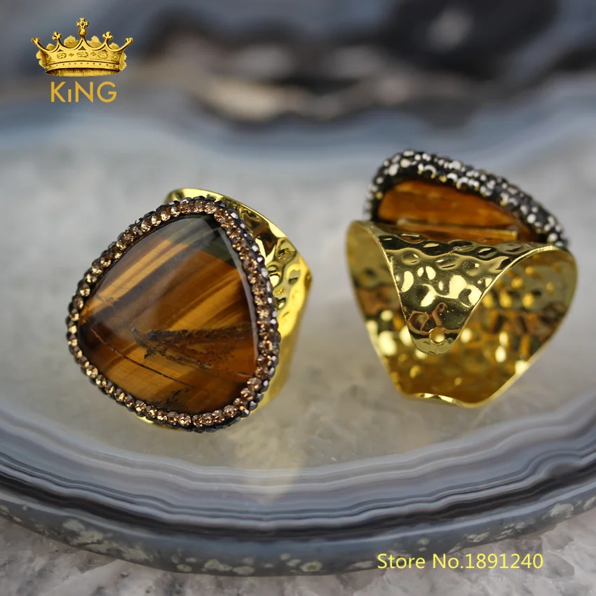 Кольца с натуральными камнями ювелирные изделия в случайном стиле 5 шт./партия