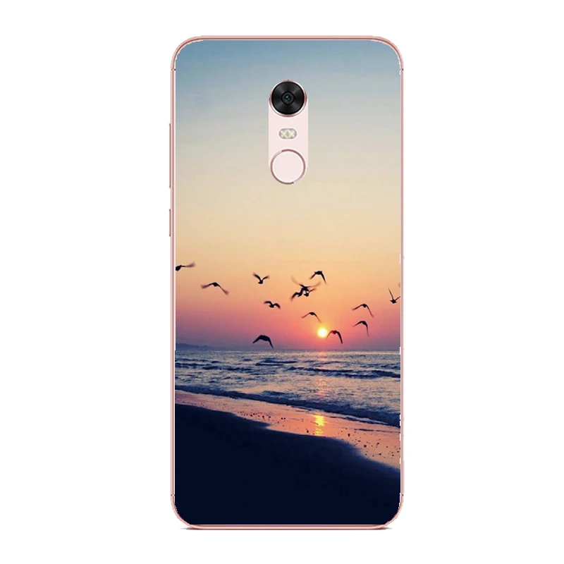 Мягкий чехол из ТПУ для Xiaomi Redmi 5 Plus мягкий силиконовый чехол-накладка с рисунком