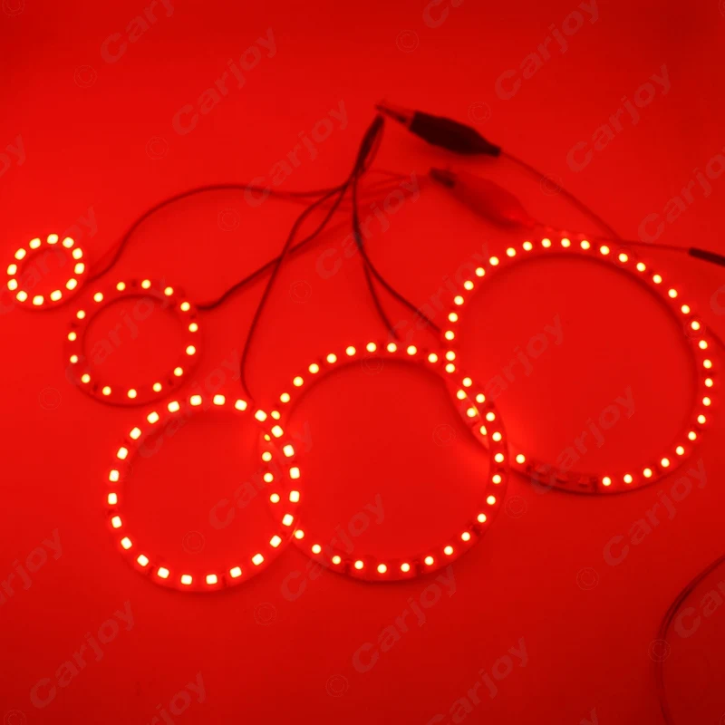 LEEWA 2 шт. 60 мм автомобильные ангельские глазки 1210/3528 15SMD светодиодные фары гало