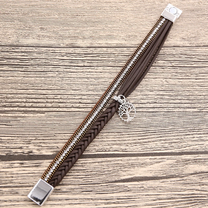 Женский плетеный браслет ручной работы STRATHSPEY с изображением дерева жизни