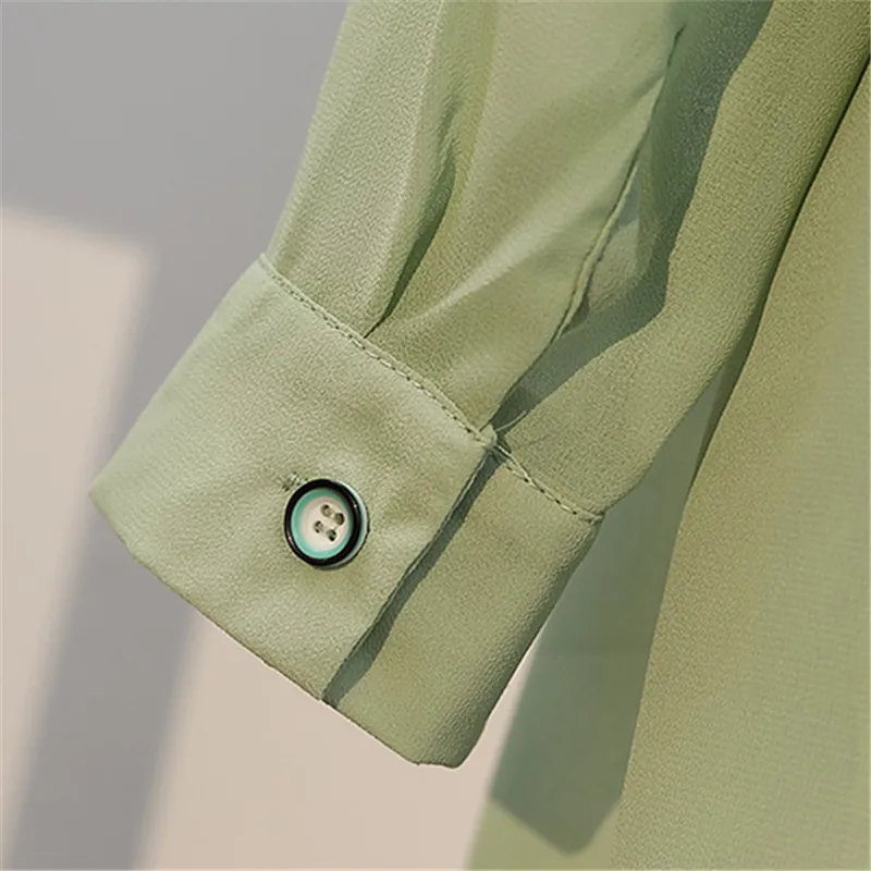 Летний комплект из 2 предметов женская модная шифоновая рубашка с длинным