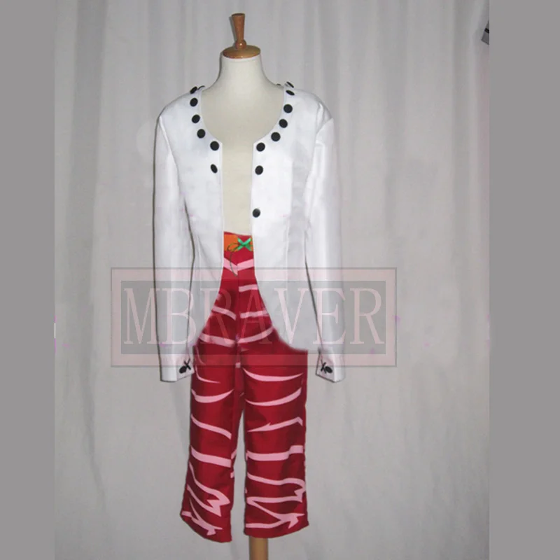 One Piece Donquixote Doflamingo Jacket Coat Gown Cosplay Costume Tailor-made Any Size |