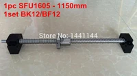 1pc sfu1605 1150mm ballscrew with end machined 1set bk12bf12 support cnc part