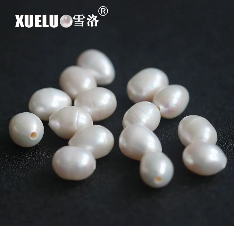 XUELUO 10 шт./упак. 11 мм рисовые (овальные) бусины из натуральной пресной воды с