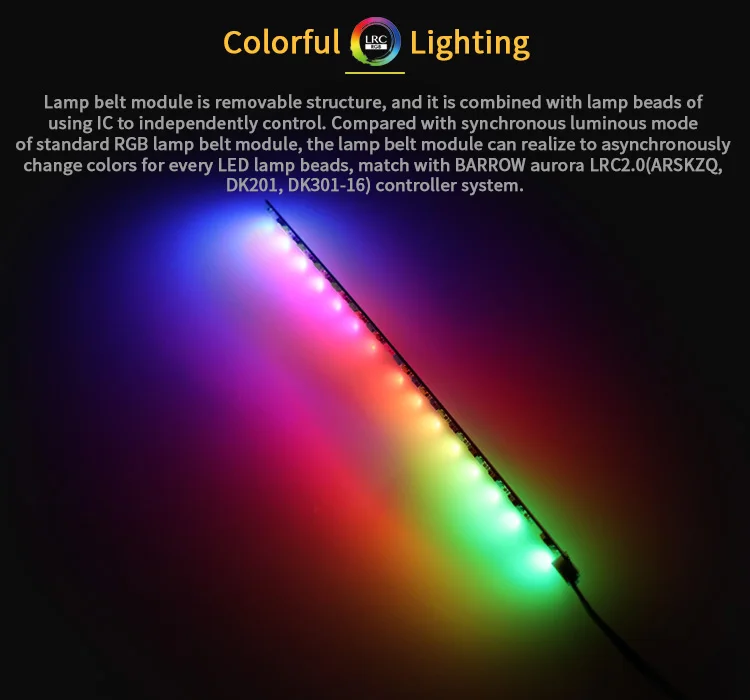 Курган RGB-LRC03, LRC2.0 5v 3pin светильник полоски, специально для курган Графика карты блок, Северное сияние 15 светильник ing бусины