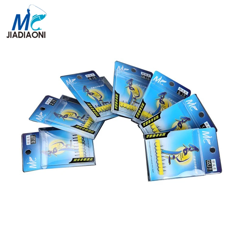 JIADIAONI 8pieces/Lot Fishing Hook Set Non-barb High Carbon Fishhooks Lure Accessories JDN032 | Спорт и развлечения