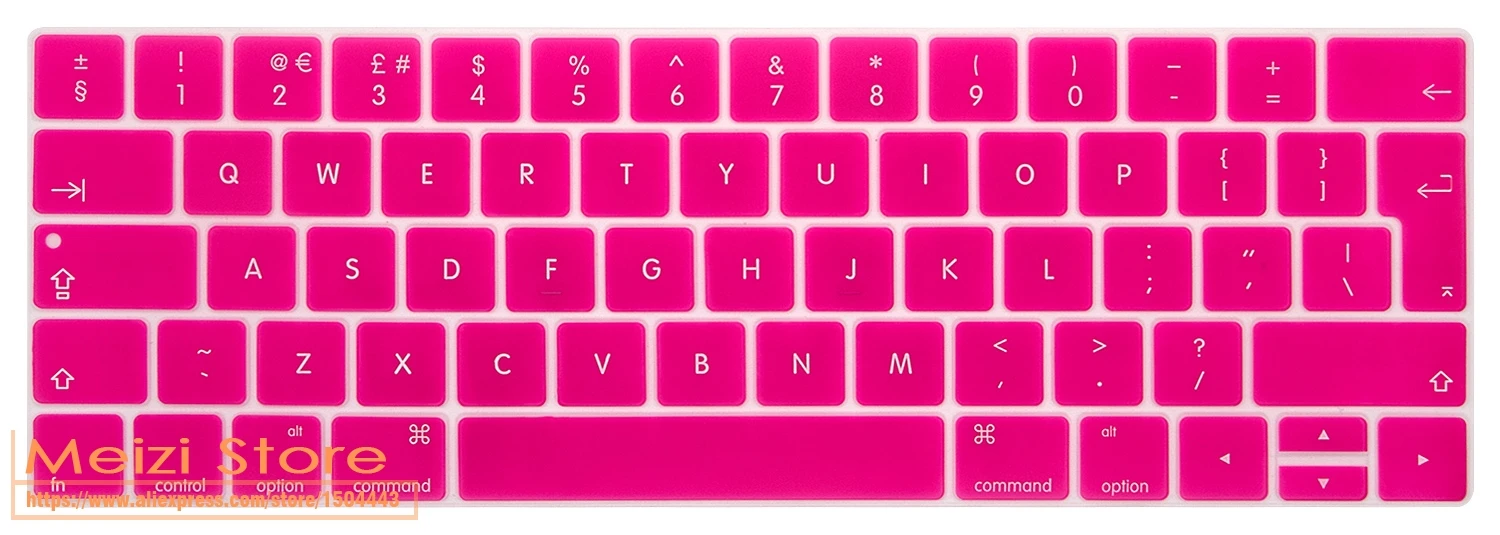 Силиконовая клавиатура для ноутбука Обложка для Новинка Macbook Pro 13 дюймов/15 дюймов с touchbar EU версия A1706 A1707