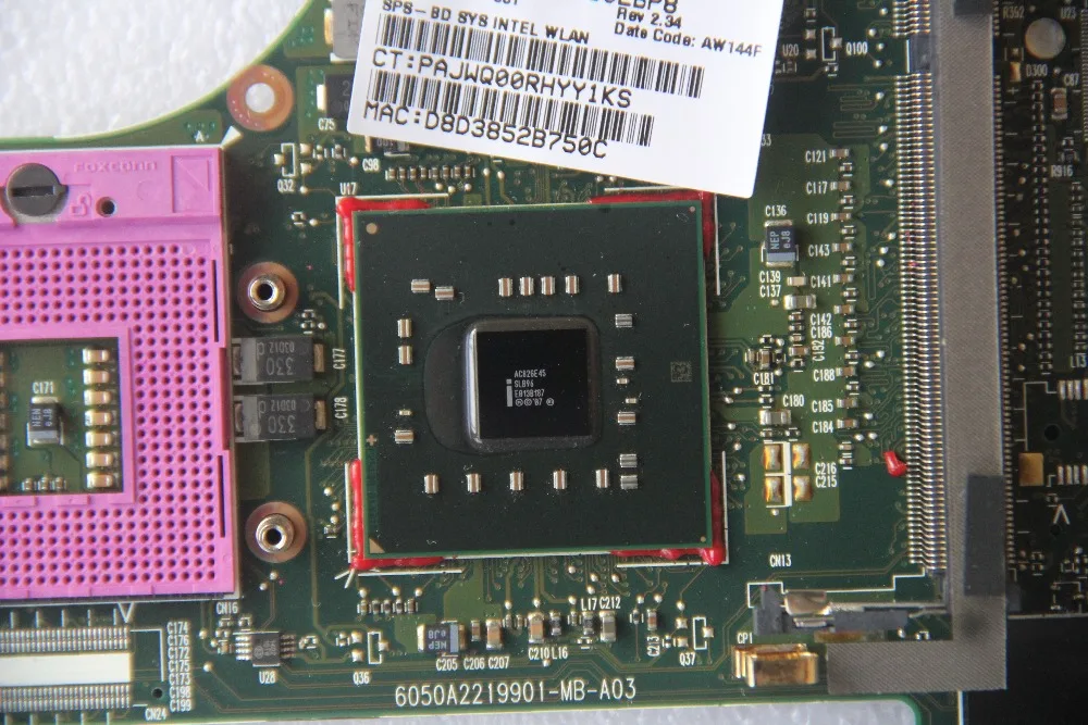Материнская плата 486248 001 для ноутбука HP 6530B 6730B 6050A2219901 MB A03 GE45 DDR2 полностью