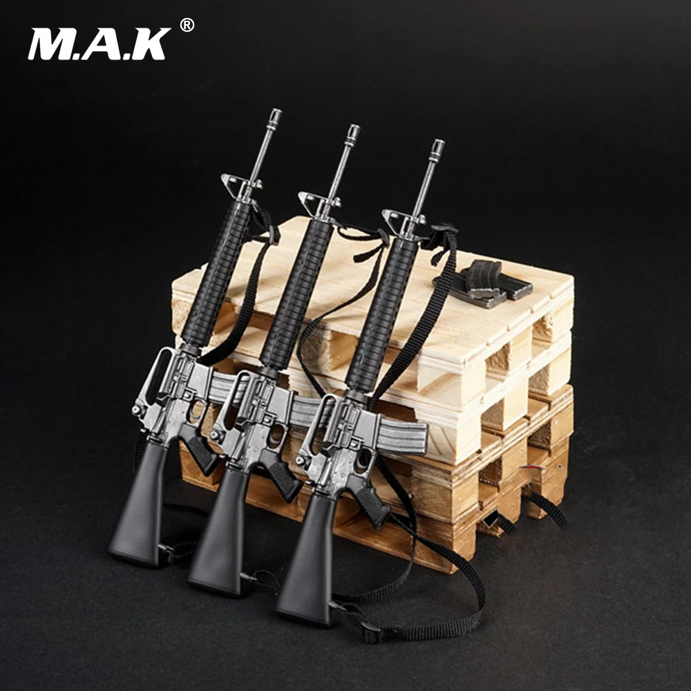 1/6 весы черный армии США M16 модель винтовки пистолет игрушки 12 ''солдат фигурку