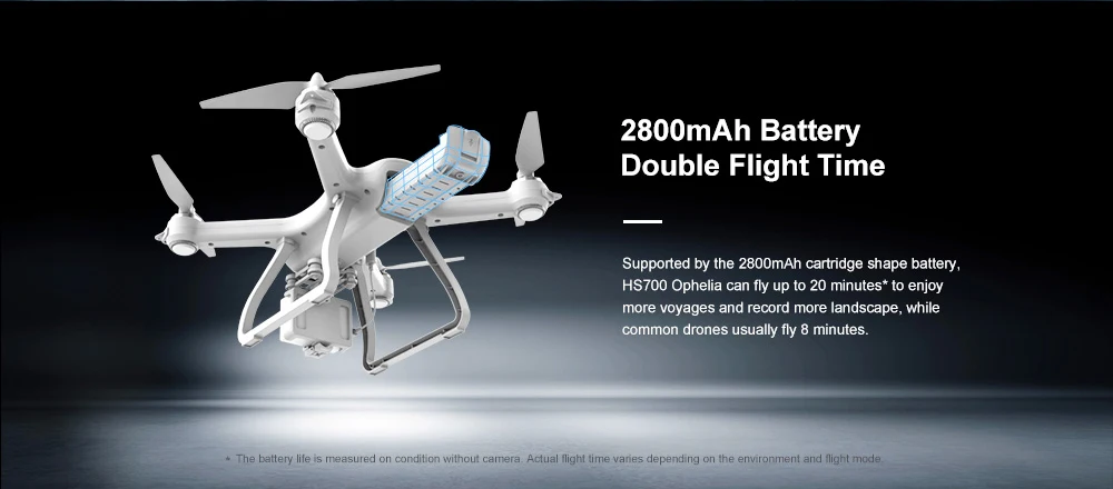 Holy Stone HS700 1000 м Диапазон 20 минут полёт бесщеточный мотор 5 ГГц 400 м Wifi gps FPV FHD 1920*1080P 2800 мАч gps Дрон