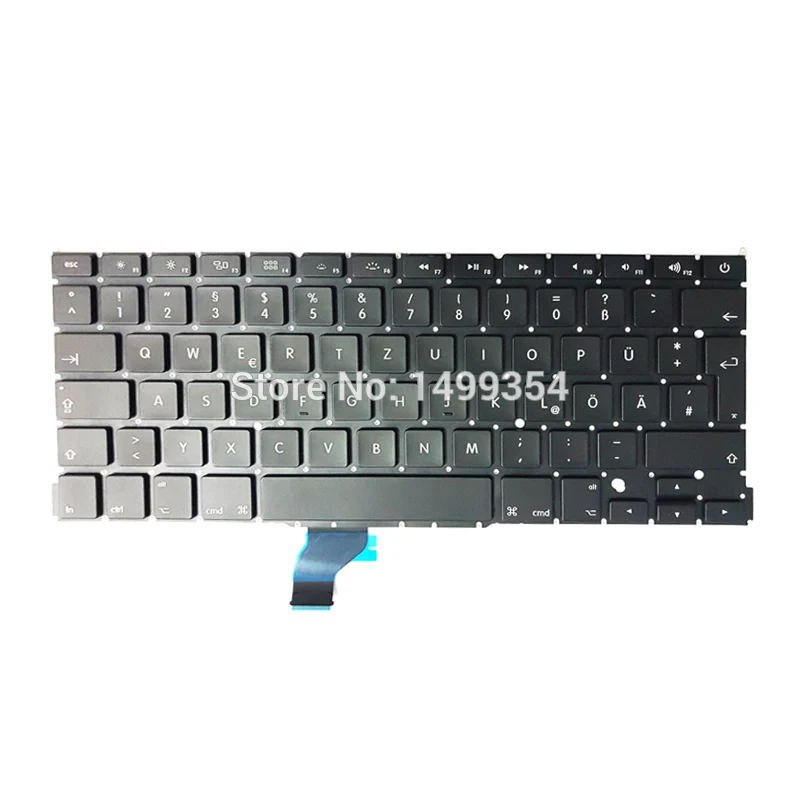 Для Macbook Pro Retina 13 &quotA1502 Германия/немецкая клавиатура GR замена клавиатуры ME864 ME865 ME866