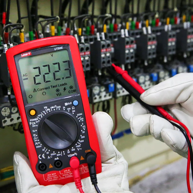 UNI T UT58E DMM A/DC Современный цифровой мультиметр температурный зонд|uni-t ut58e|digital