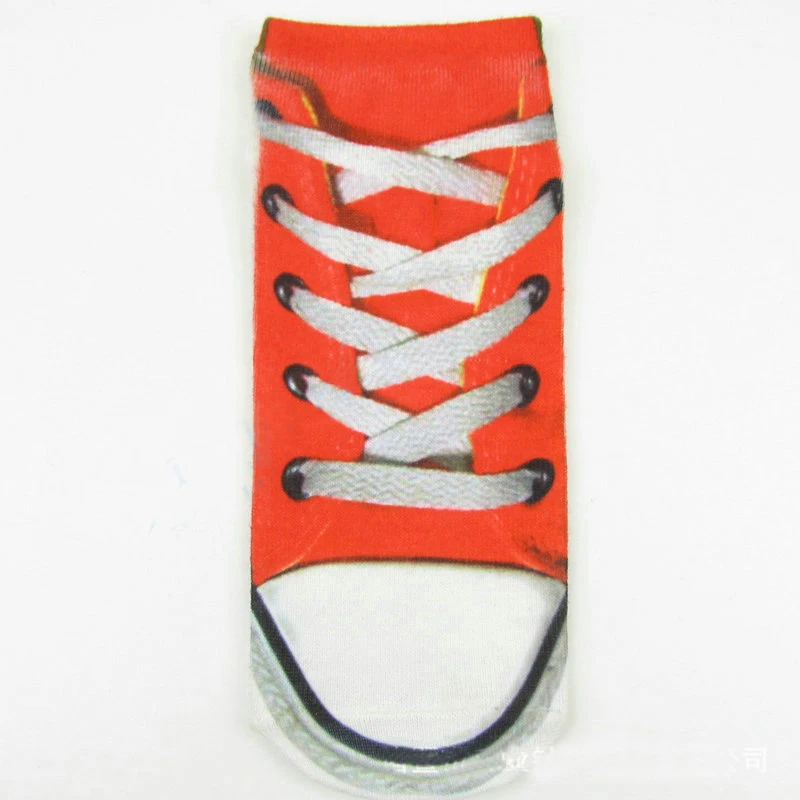 Shoelace Модные женские короткие носки до лодыжки, милые уникальные хлопковые повседневные женские носки с объемным рисунком животных - Цвет: Shoelace
