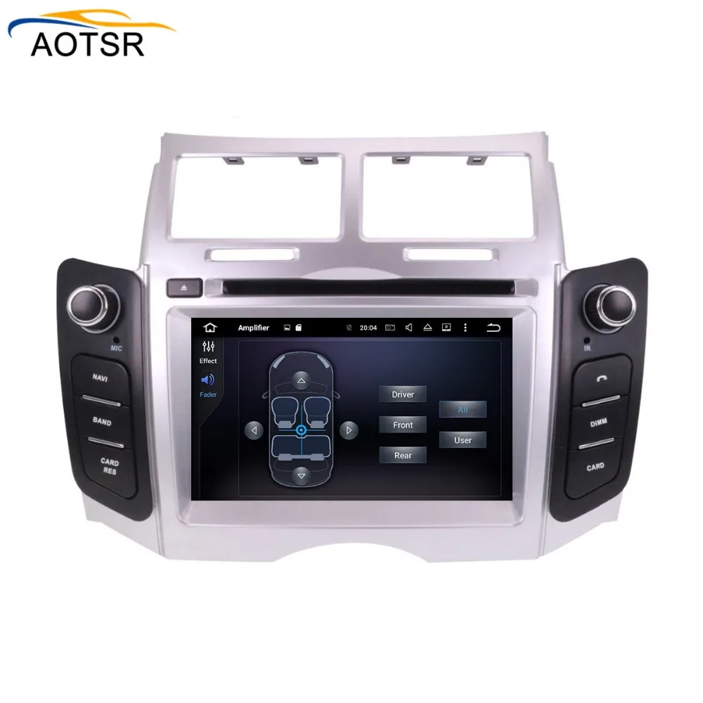 Автомагнитола с восьмиядерным процессором Android 8 0 стерео GPS навигацией для Toyota Yaris