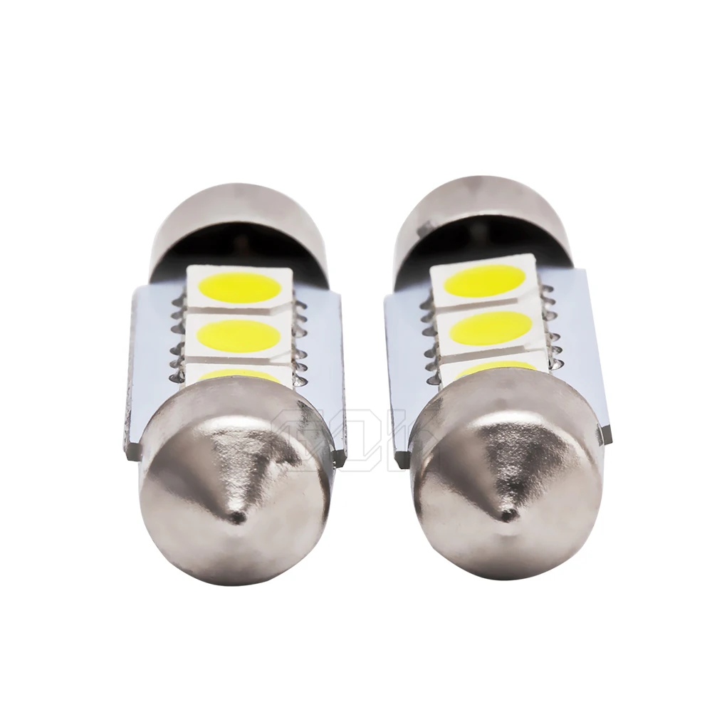Оптовая продажа 10 шт./лот festoon led c5w 31 мм 36 39 41 3SMD 5050 SMD LED C5W внутренняя Светодиодная