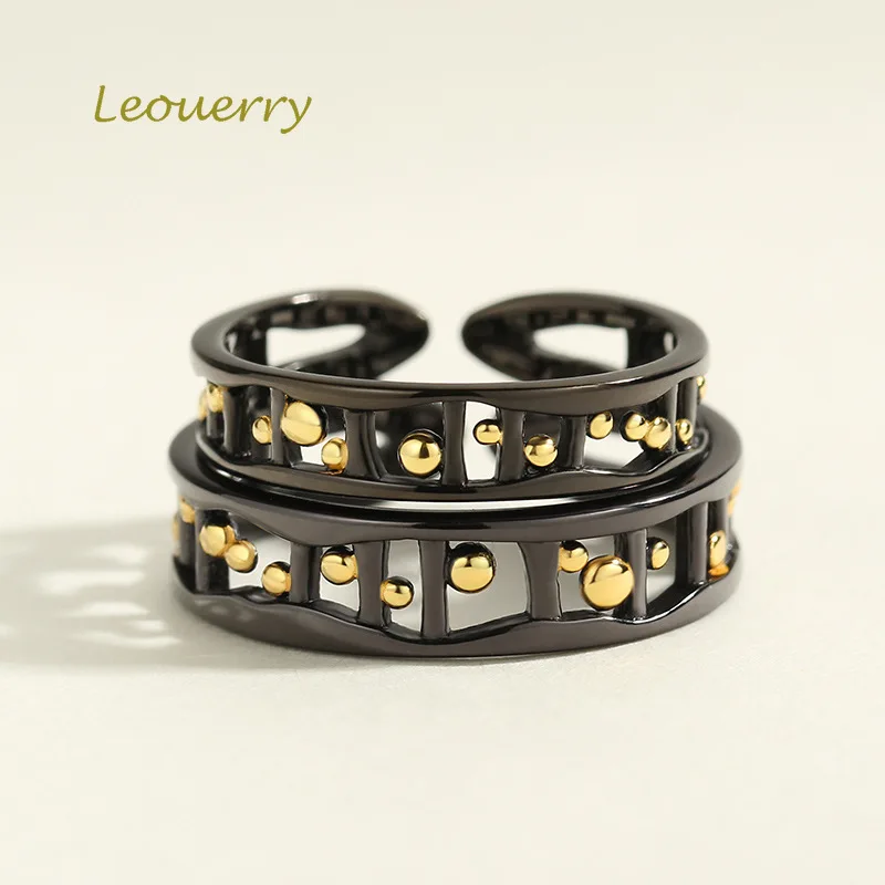 Leouerry * летней ночной любовь 925 пробы серебро оригинальный простой обручальное