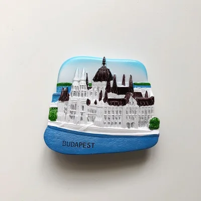 BABELEMI европейские туристические сувенирные магниты на холодильник 3D Австрия Чешский край магнит на холодильник вены Праги - Цвет: Небесно-голубой