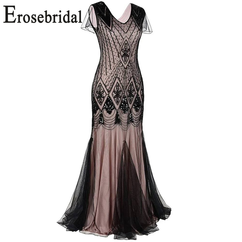 Erosebridal, вечернее платье русалки, 6 цветов,, украшенное бисером, официальное женское платье русалки с коротким шлейфом, 48 часов доставки