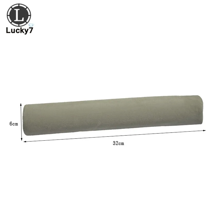 Ice Grey Velvet 5 цветов 32 см ювелирные изделия ролл сумка Ювелирные изделия Органайзер браслеты дисплей часы держатель ювелирные изделия хранения трубки оптом - Цвет: Ice Grey Velvet