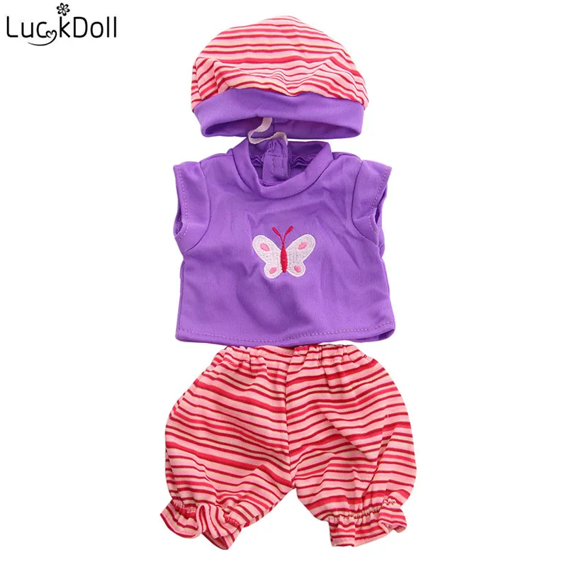 Luckdoll разнообразие модная одежда костюм для 14,5 дюймов куклы WellieWishers, детская лучшая кукла аксессуары