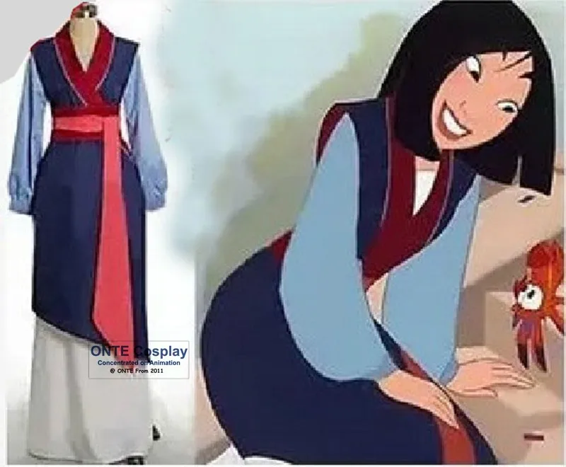 Женский/Детский костюм для косплея модный принцессы Мулан из аниме-фантазии на