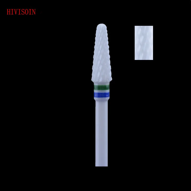 

1Pcs/Lot Conical Shape- Cross cut - White Zirconia Ceramic Dental Lab Burs - ISO 201 (C) 0405.040