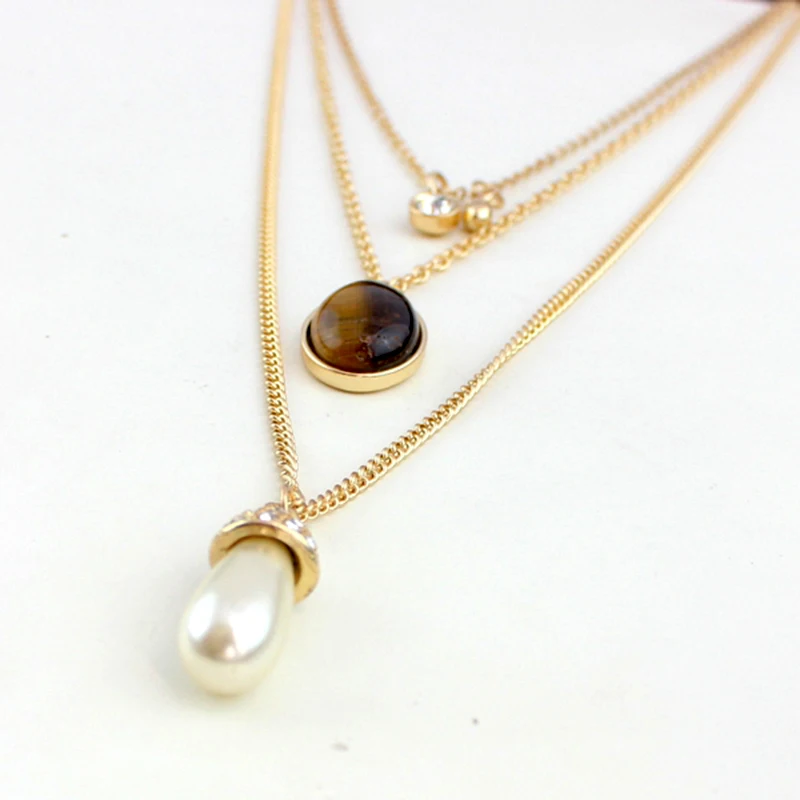 Женское ожерелье с подвеской из искусственного жемчуга 2016 | Украшения и