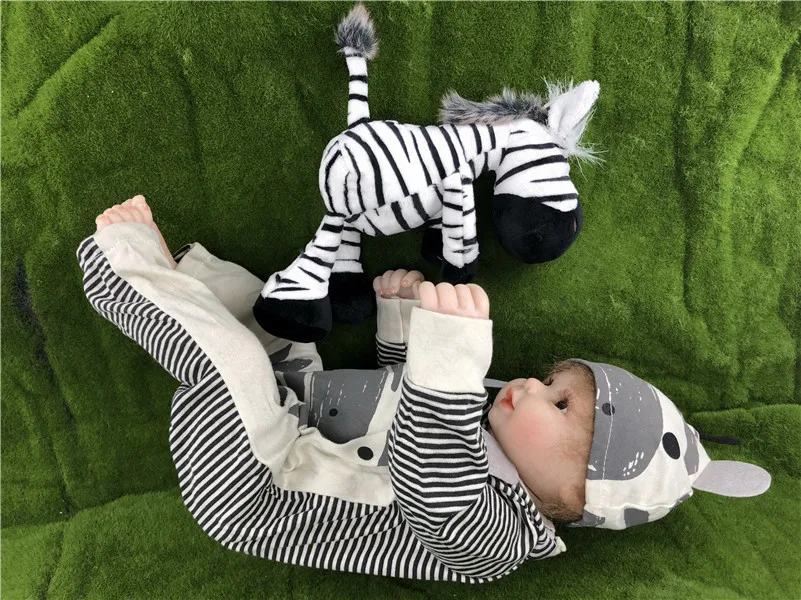 47 см силиконовые перерожденные куклы Bebe реборн купаться малыша реалистичные