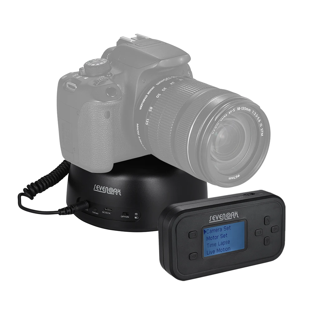 Sevenoak SK-EBH04 Беспроводной Электронный PanoramicTripod шаровой головкой w/держатель телефона, пульта дистанционного управления для Canon Nikon sony Pentax DSLR