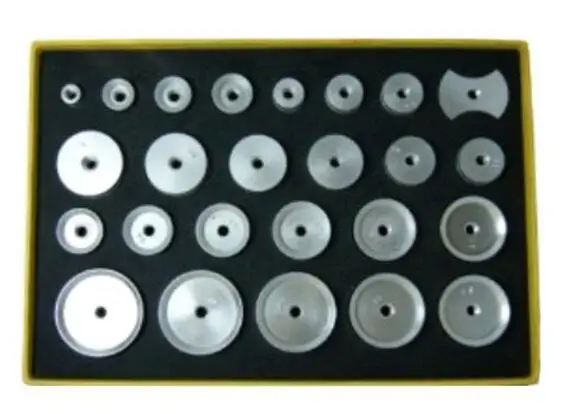 Инструменты для часовщика новые шт. 25 алюминиевые часы пресс-штампы часов корпус