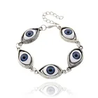 Винтажный Браслет Joyeria De Moda 5 ярких глаз Pulsera Cool Brazaletes Cadena Angel Eyes панк глаза дьявола очаровательные браслеты