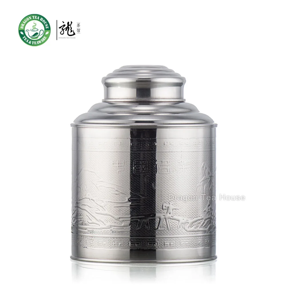 

Medium Size Stainless Steel Canister Caddy Tea Container With Double Lid 1000ml