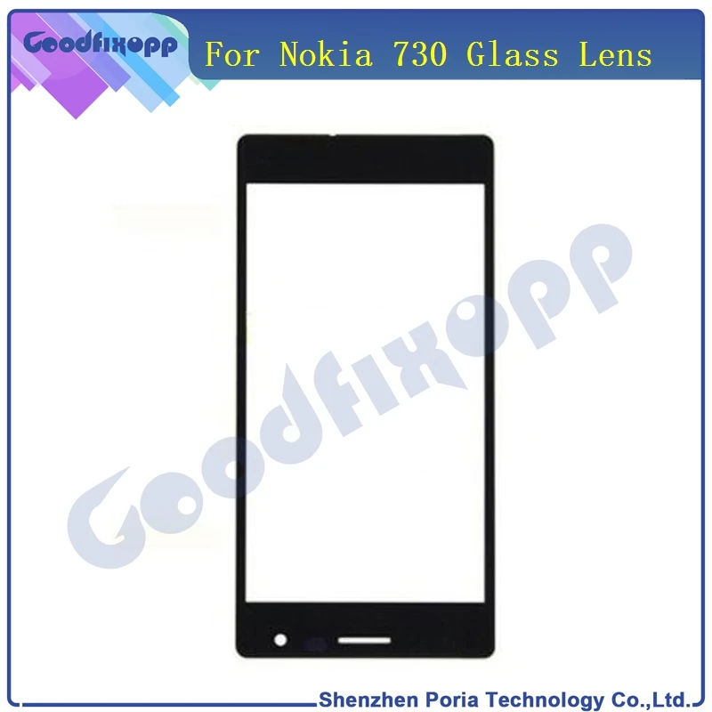 ЖК дисплей Передний сенсорный экран Внешний стеклянный объектив для Nokia Lumia 730 735