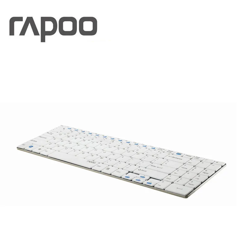 Original Rapoo E9070 2.4G Multi-Media Programmable 5.6mm Ultra-Slim Wireless Keyboard for Laptops Desktops PC Free shipping