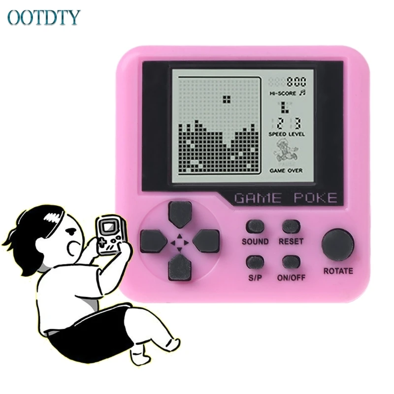 

Горячая Ручная игровая мини-машина Tetris, электронные игрушки, кирпичные игрушки, развивающая игра #330