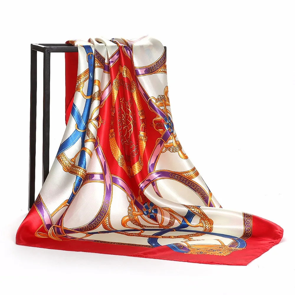 2018 весна и осень Ms. Картина маслом многофункциональный Печать Лето шарфы Атлас