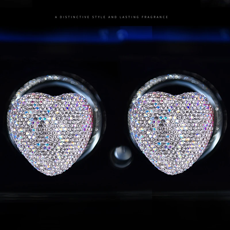 Автомобильный Стайлинг автомобильный освежитель воздуха со стразами в форме