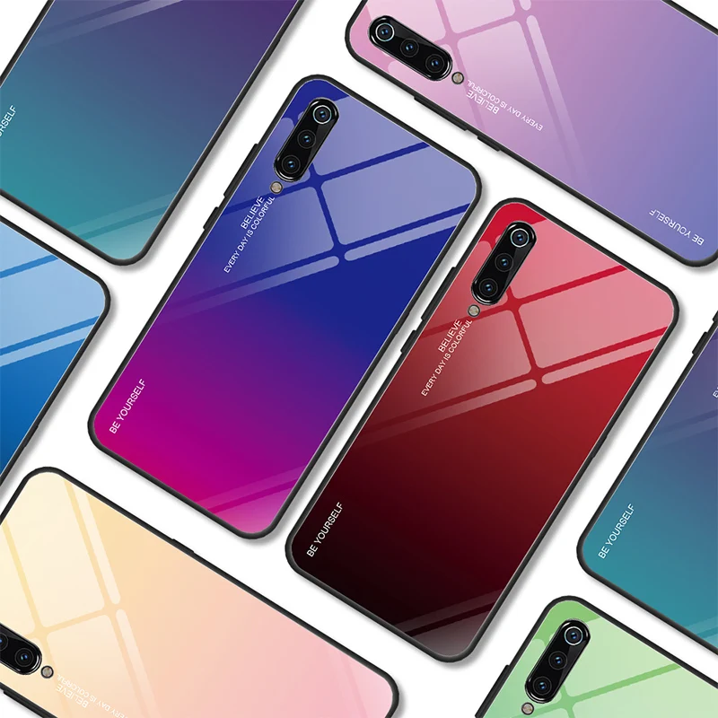 Для Xiao mi Red mi Note 7 6 Pro 6A 5 Plus защитный чехол для Xiao mi K20 Pro цветной градиентный задний Чехол для телефона mi x 3 2S