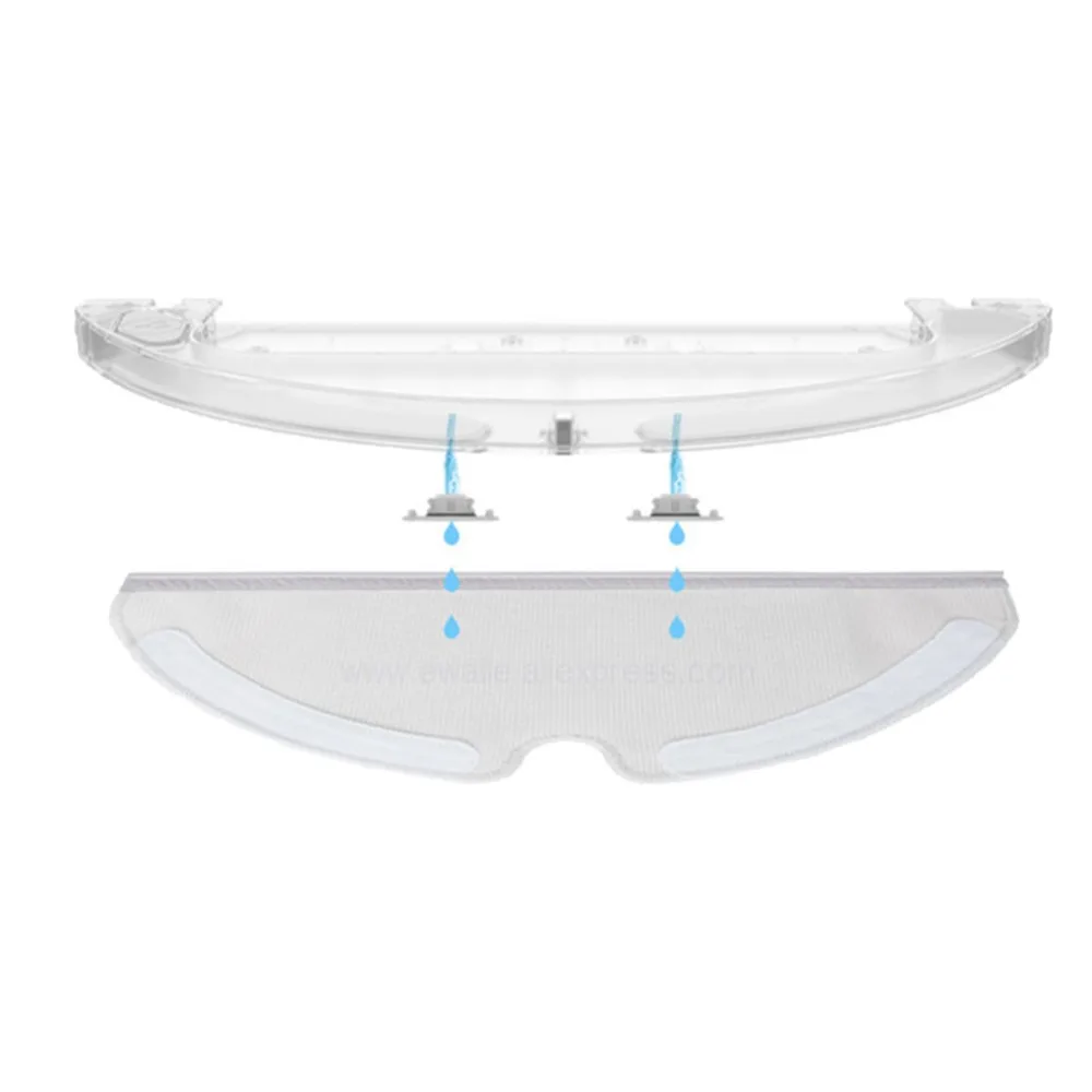 Подходит для Xiaomi Roborock S50 S51 робот пылесос 2 запасных частей наборы моющих салфеток резервуар для воды фильтр замены